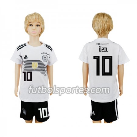 Camisetas Alemania Ozil 10 Niño Primera Equipacion Mundial 2018